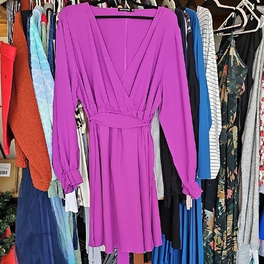 Elegant Purple Women's Dress